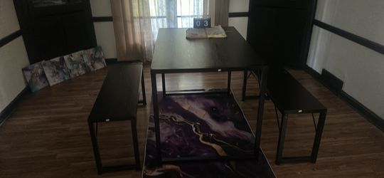 Sectional And Dining Room Table