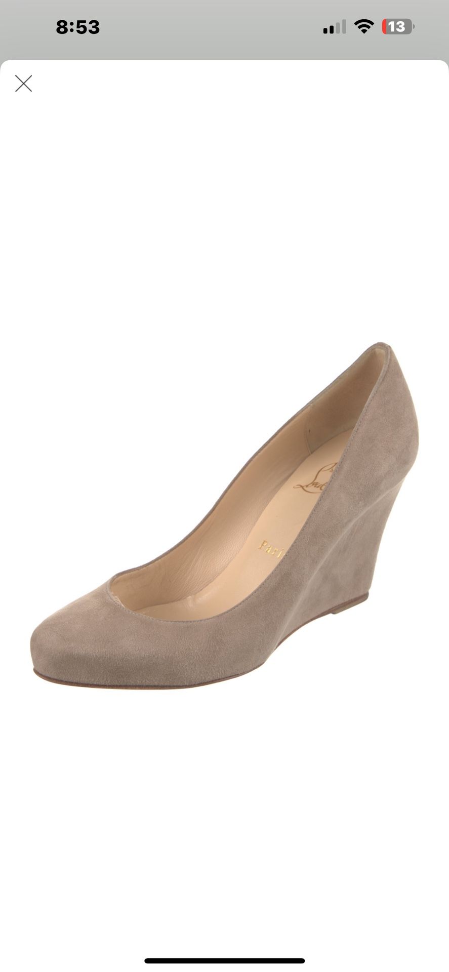 Christian Louboutin Suede Pumps (Barely Used)