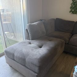 L shape sectional grey 