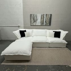 White cloud Sectional (Brand new In Boxes)