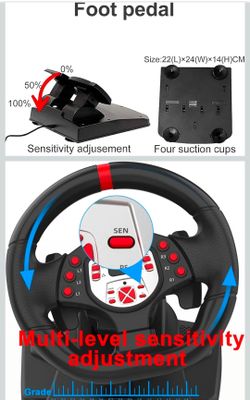 🏎️🔥 RACING WHEEL & PEDAL SET FOR GAMING! 🔥🏎️