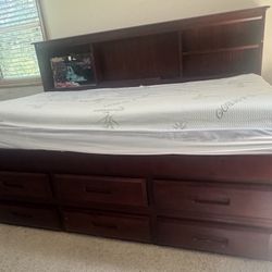Twin Bed With Drawers 