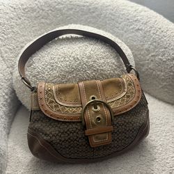 Coach Soho Signature Vintage Y2K Studded Southwest Shoulder Bag