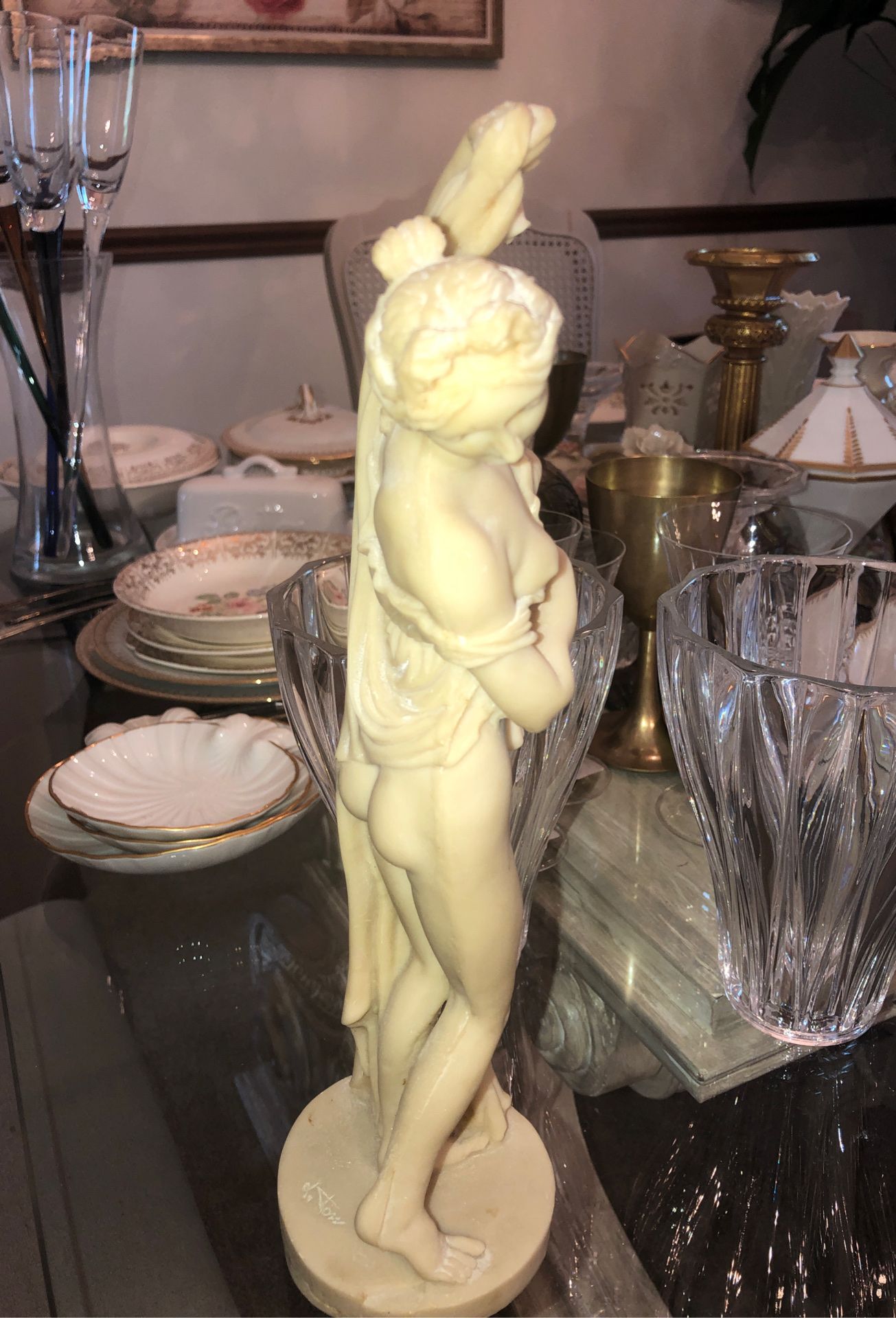 L.T.P.A.T. Feels Porcelain Sculpture of Aphrodite, engraved A. Rodin, Olympian, Greek, Roman, Gods, Turkish