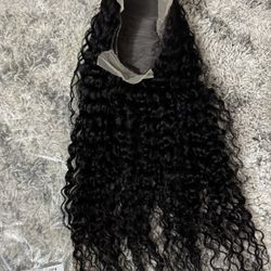 30in Human Hair Deep Wave 13x4 Lace Frontal Wig 