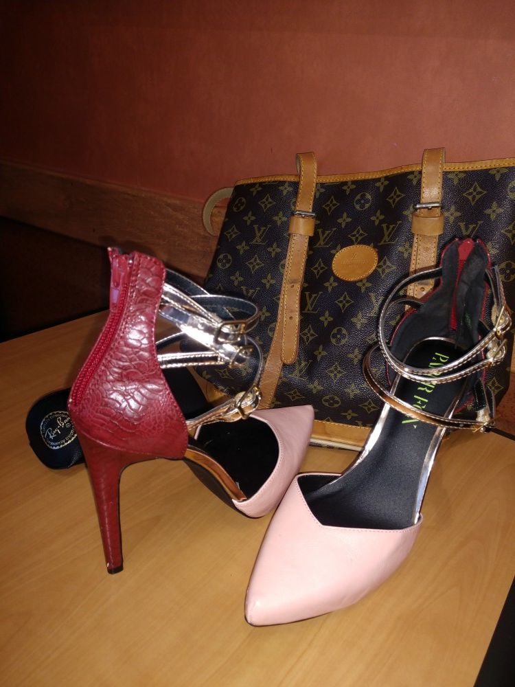 Gorgeous Pink and Red hight Heels