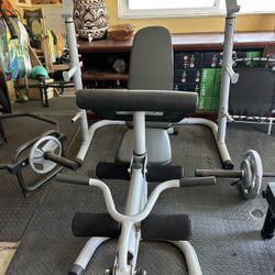 Adjustable Olympic Workout Bench & Squat Rack