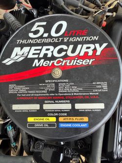 Mercruser 5.0 vortec 160 hrs