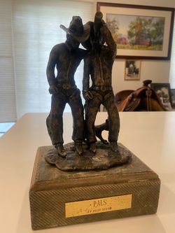 Authentic “Pals” sculpture by Russell Sousa CHOF Oakdale CA