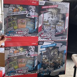 Pokemon Cards! Sam’s Club Black Bolt & White Flare Binder + Poster Bundle