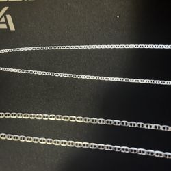 925 Sterling Silver Necklace both are size 16 inch