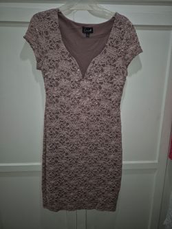 Connected Apparel Lace Bodycon Dress