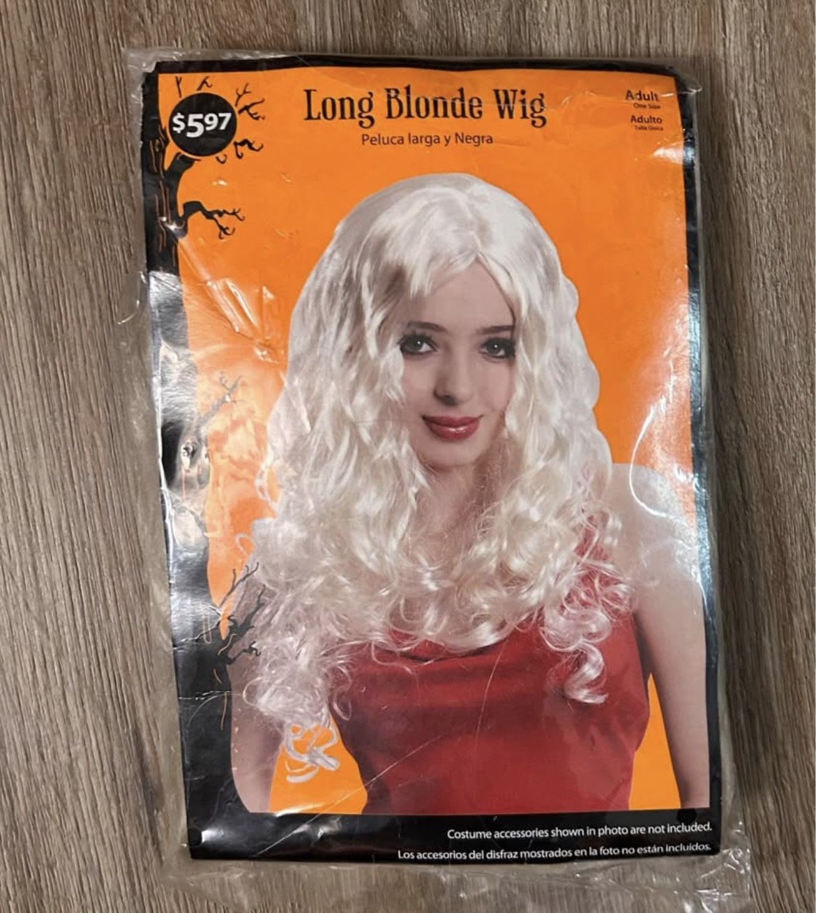 Long Blonde Wig For Costume