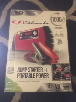 Shumacher 12000 mah battery pack jump starter Read profile