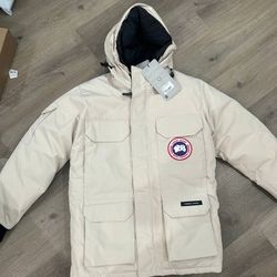 Canada Goose White Windbreaker Jacker