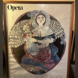 VINTAGE Houston Grand Opera Poster 1976