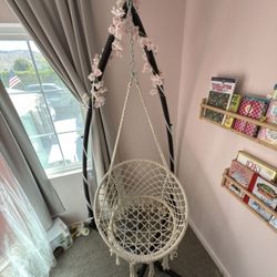 Boho Hanging Hammock Rope Swing Chair