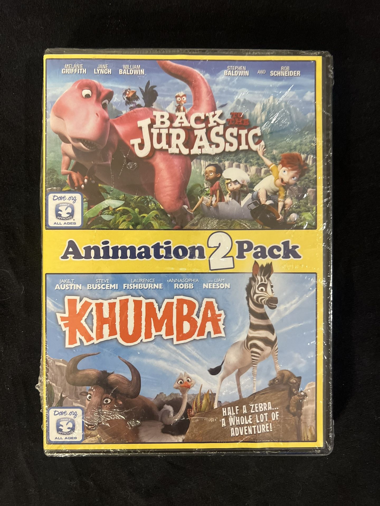 Back to the Jurassic + Khumba DOUBLE FEATURE DVD 2013 Sealed