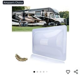 New RV Skylight Outer Dome,18"x 26" OD Universal Skylight Fits All Standard 14" x 22" Skylight Openings, RV Shower Skylight  (White)