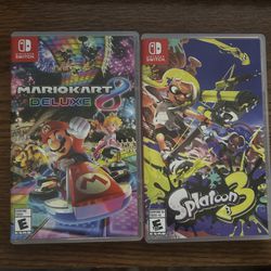 Nintendo Switch Games(Mario Kart, Splatoon 3) [$40 Each]
