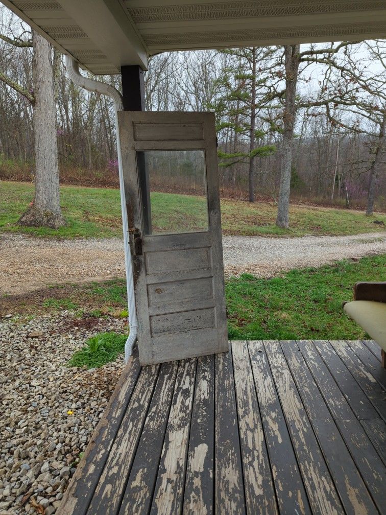 Old Door With Window
