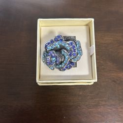 Blue Gemstone Ring Size 8.  REDUCED To  $20