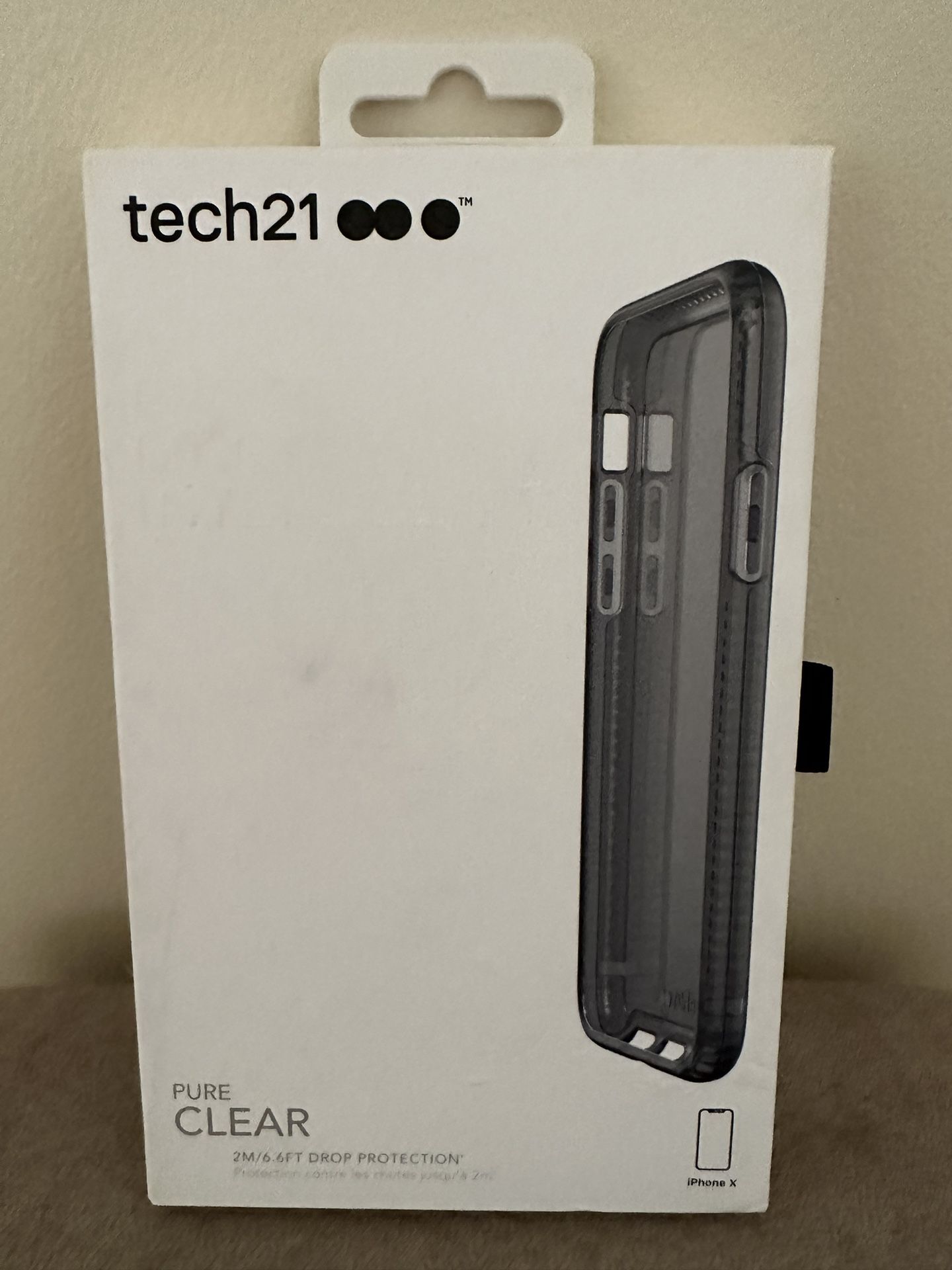 Tech21 Pure Clear Drop Protection Case for iPhone X