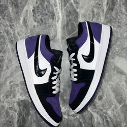 Jordan 1 Low Court Purple