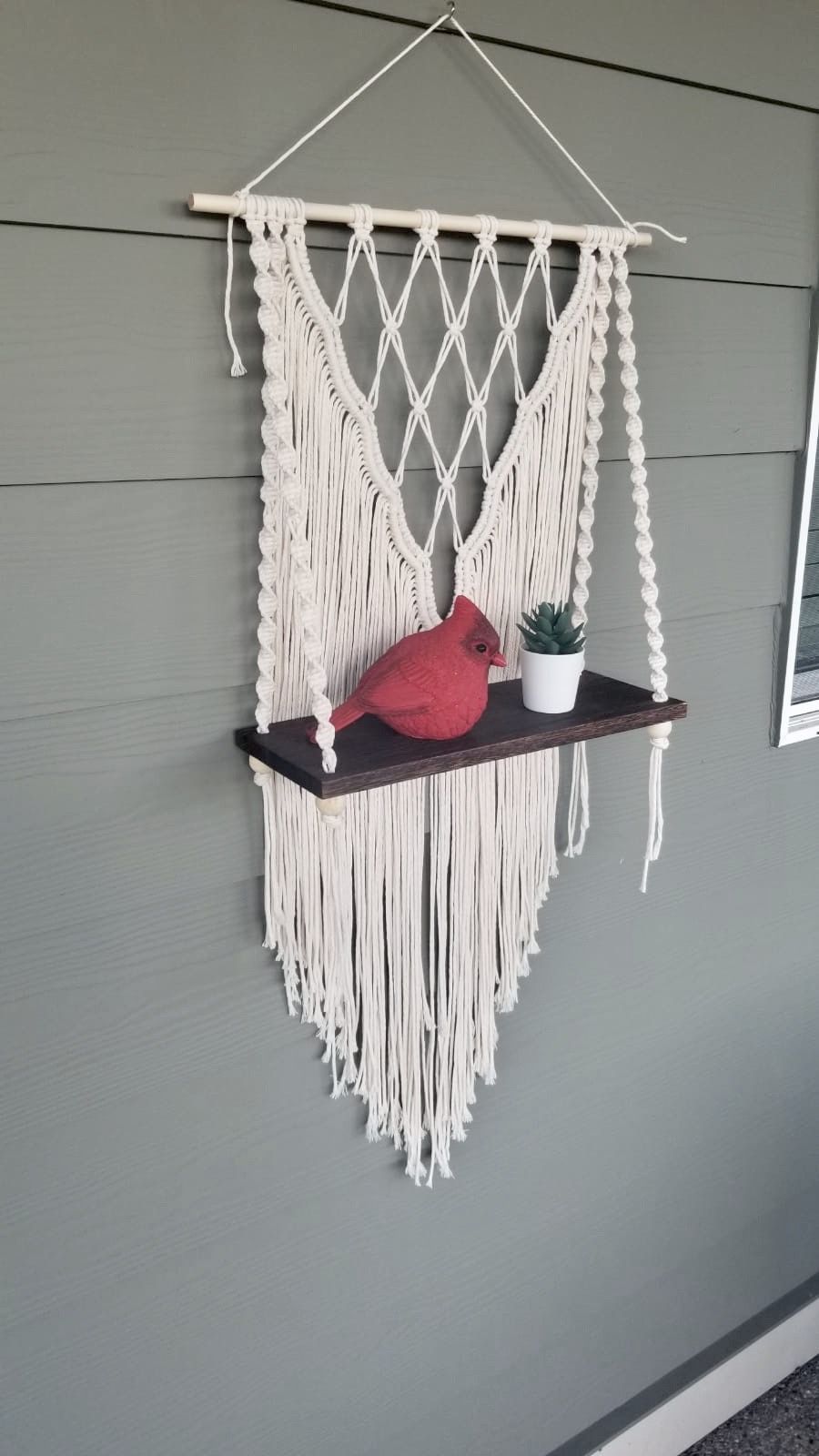 Macrame Wall Hanging Shelf