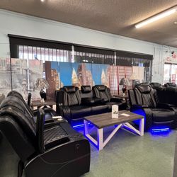 🚚Hot Deal🚚Brand New 3pc Reclining Sofa, Reclining Loveseat And Recliner Chair $1899, Finance Available, Delivery Available 