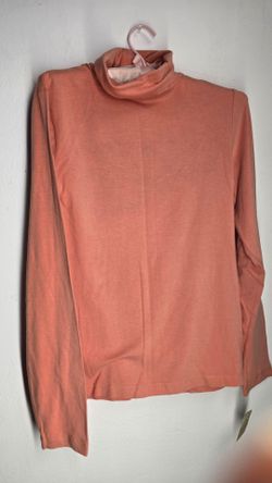Sonoma Life+Style Turtleneck Top, Size M, Terracotta/Rust