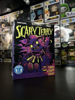 Sealed Scary Terry Black Light Funko Pop + Tee Shirt (Large) GameStop Exclusive