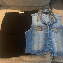 Skirt And Jean Jacket