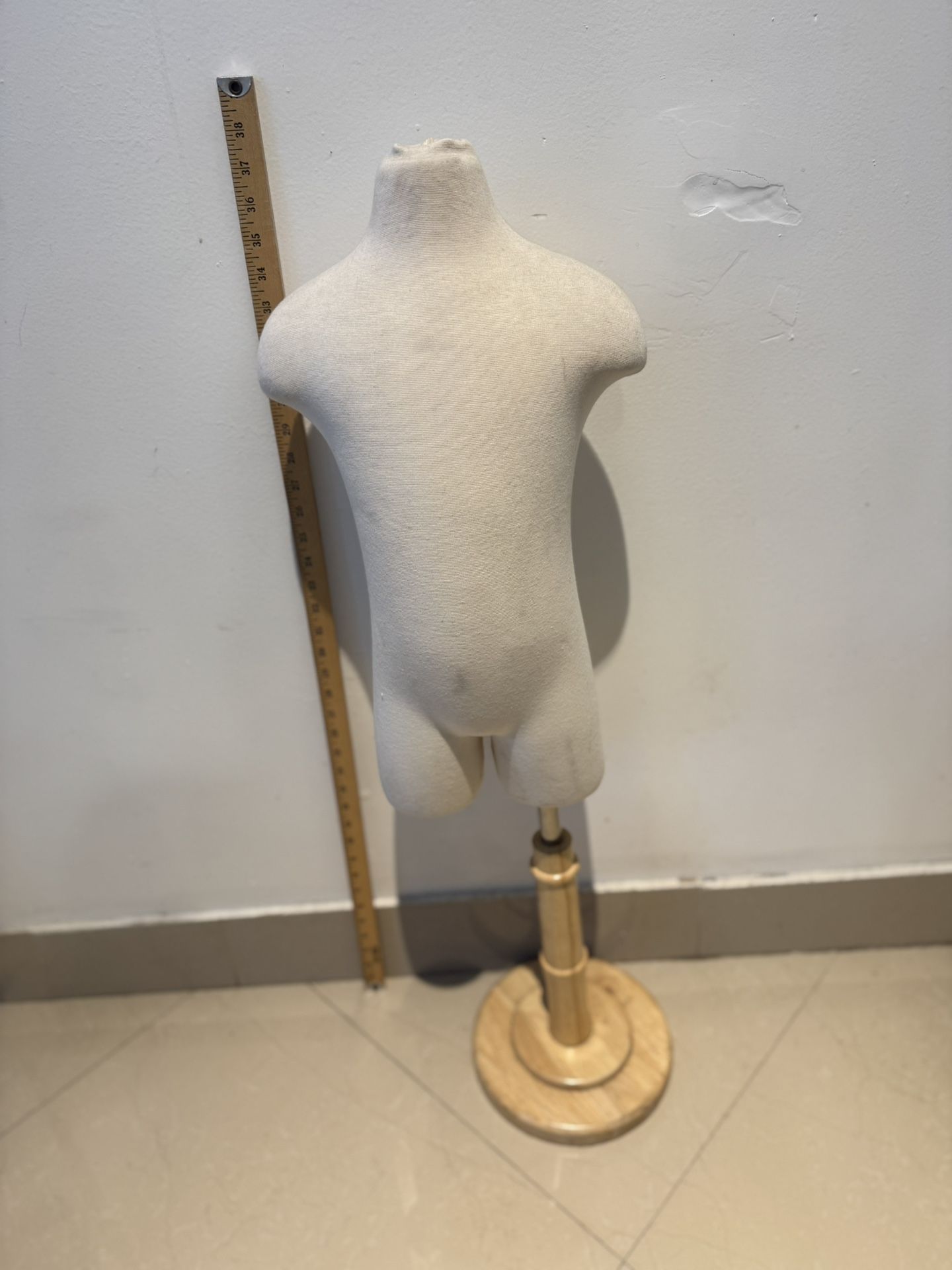Child & Toddler Torso Dress Form Mannequin WHITE Kids With Stand
