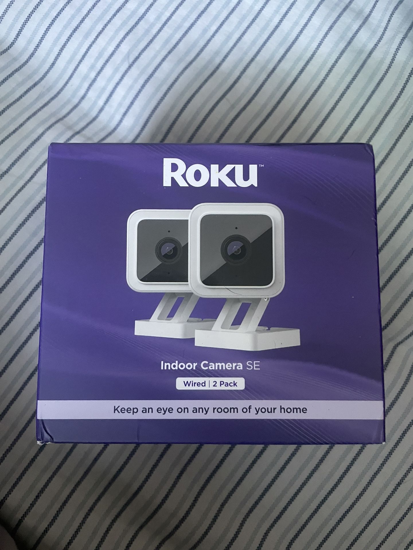 Roku Indoor High Resolution Camera 2 PACK - Comes With 3 Free Months Of Storage