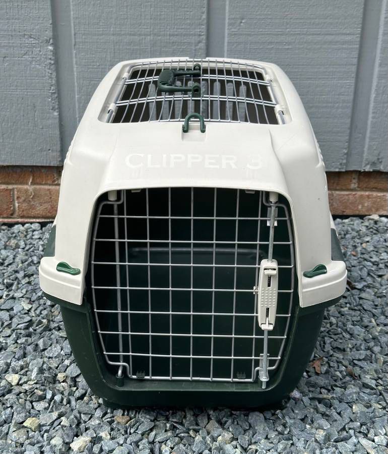 Dog Crate Kennel Pet Carrier Marchioro Clipper Aran 3 Made In Italy Green Beige