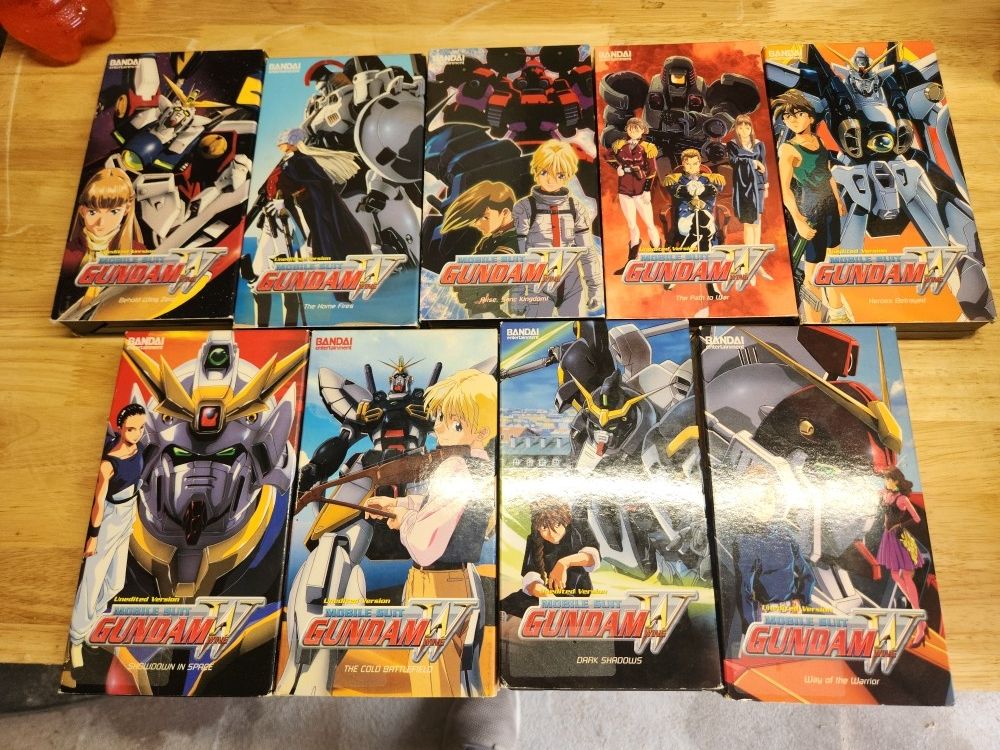 Gundam Wing Vhs And Manga