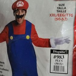 Mario Costume Halloween Mens 