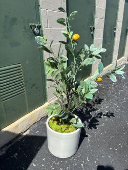 4ft Tall Potted Tuscan Lemon Tree Artificial