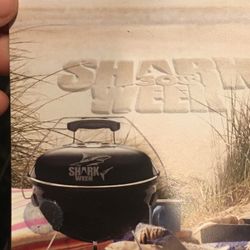 NEW Shark Week Smokey Joe Weber Grill With Carry Case- Rare.  
