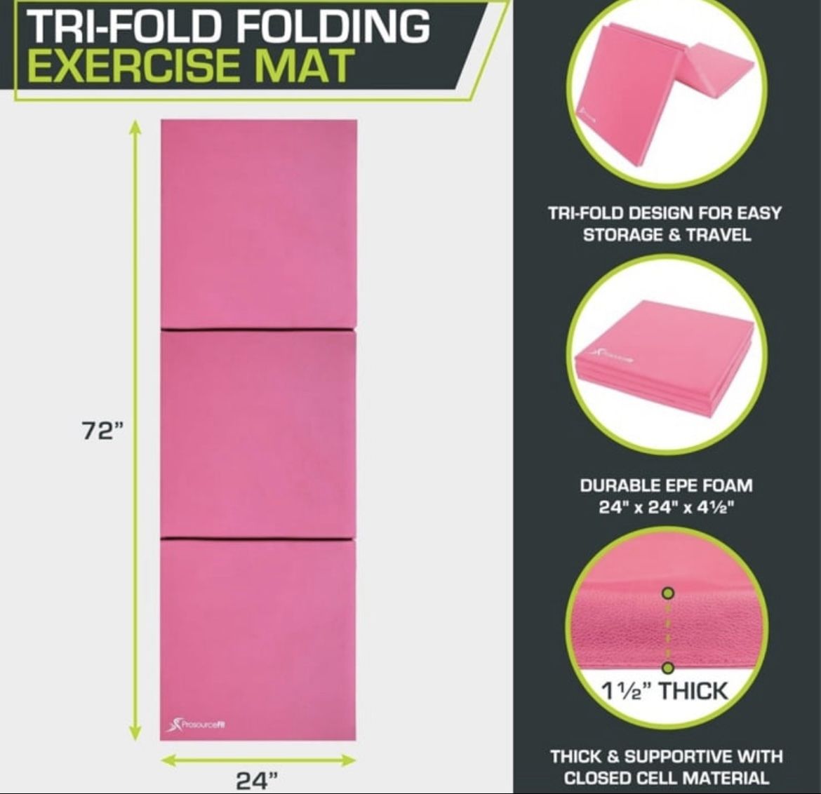 Pink Working out Mat