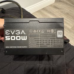 EVGA 500W 80+ Power Supply — Great Condition