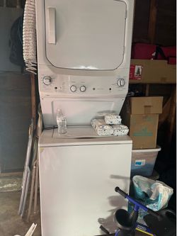 Stacked washer dryer set