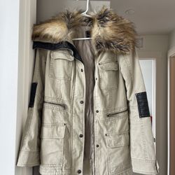 Jacket With Faux Fur XS