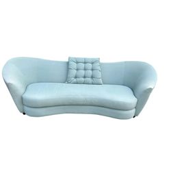 Vintage Curved Deco Style Sofa
