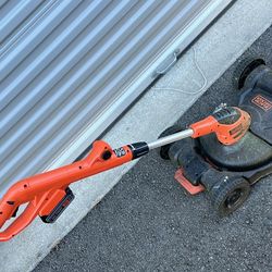 Black + Decker 3 in 1 Mower Battery Operated