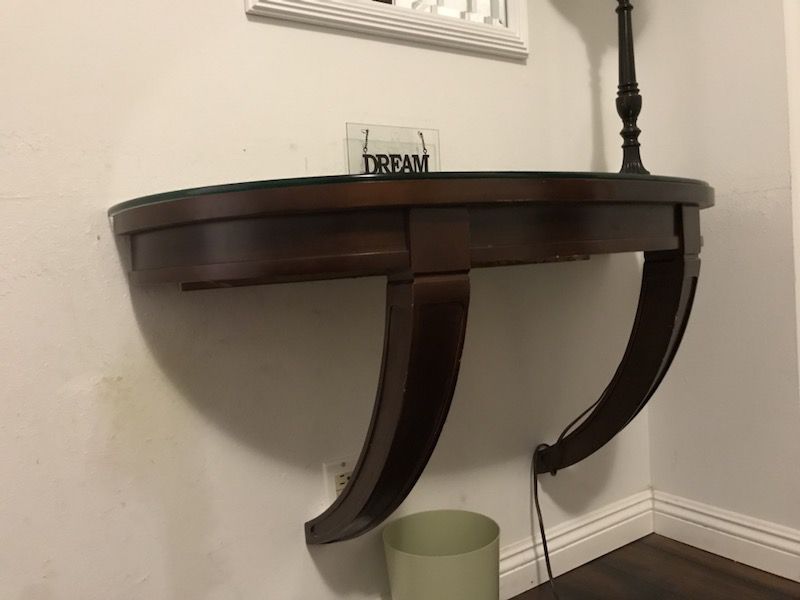 Solid wood console table , wall table