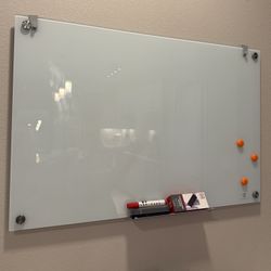 Glass White Board Mounted