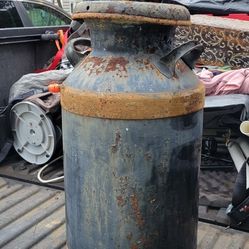 Large Rustic Milk Can