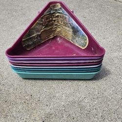 High Corner Litter Pans For Cages